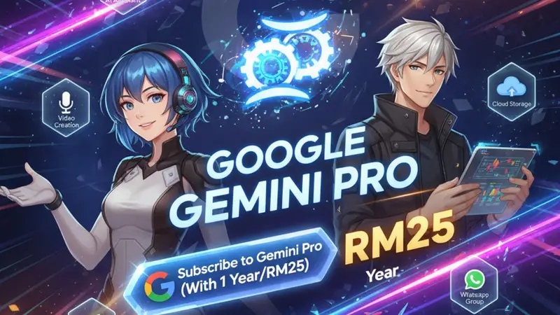Subscribe Gemini Pro for RM25 for 1 Year