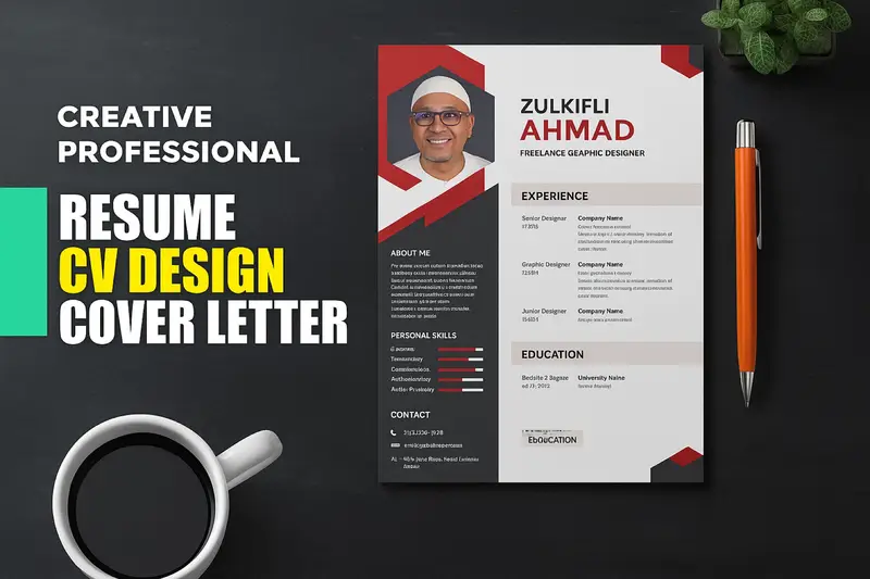 I will create a profession resume, cv and cover letter