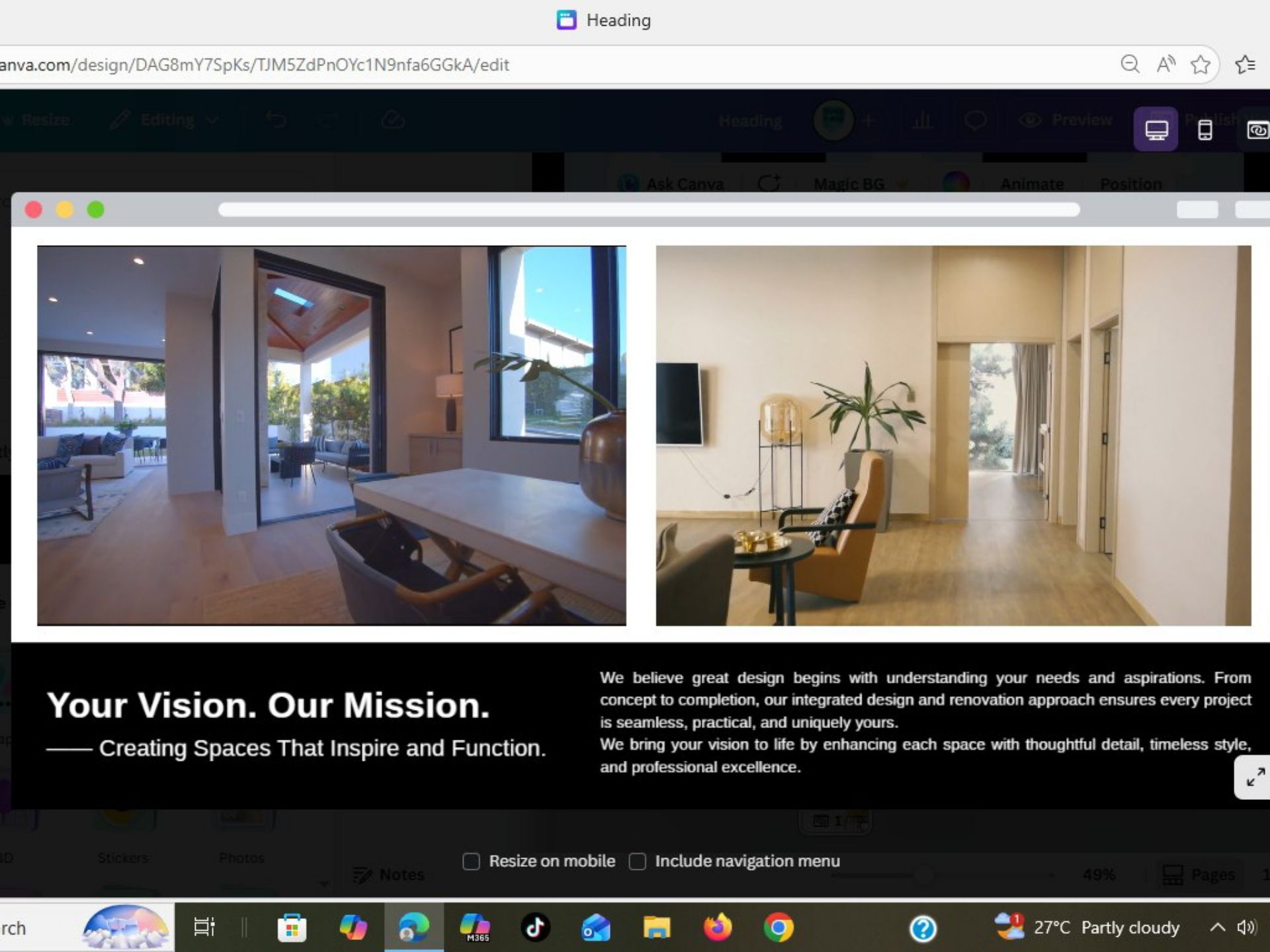 I will creat website for business  3